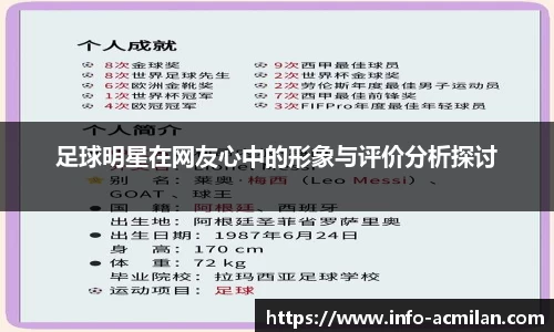 足球明星在网友心中的形象与评价分析探讨